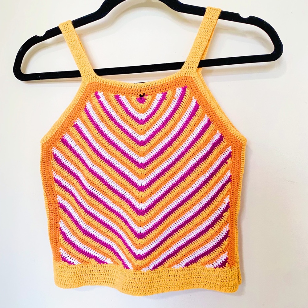 Knitted halter top